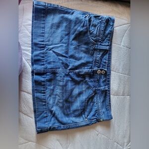 mini jean skirt